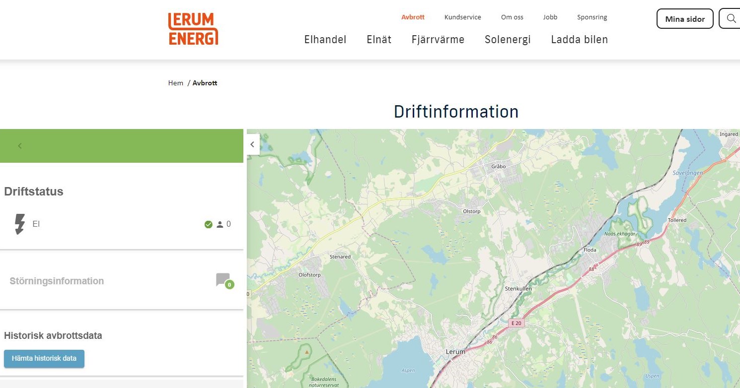 Vi Lanserar Ny Avbrottskarta